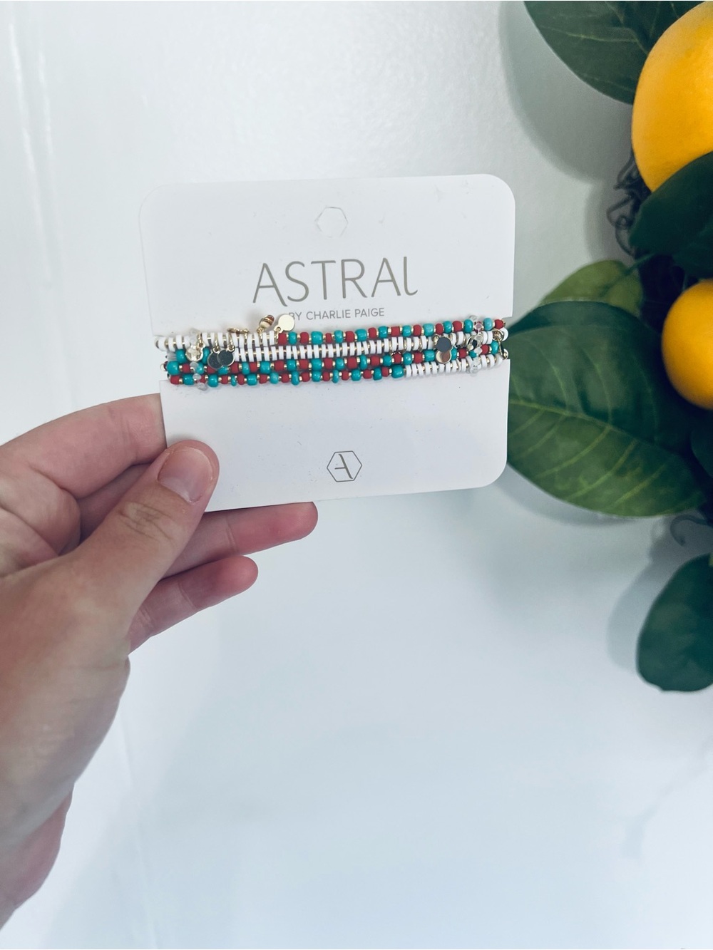 Astral Turquoise Beaded Boho Anklet Bracelet